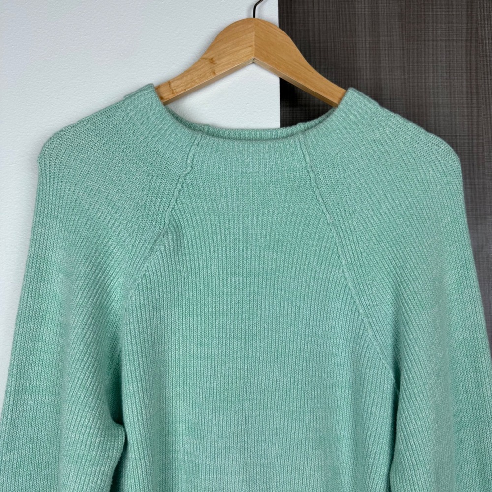 Free People Mint Too Good‎ Mock Neck Pullover Sweater Opaline - Picture 5 of 14